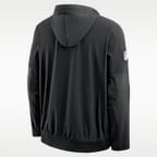 New York Jets Sideline Anorak Men's Nike NFL 1/2-Zip Hooded Jacket
