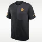 Pittsburgh Steelers Sideline Coach Men's Nike Dri-FIT NFL Top