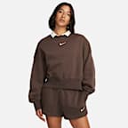 Sudadera sin cierre de cuello redondo extra oversized para mujer Nike Sportswear Phoenix Fleece