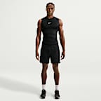 Nike Pro Dri-FIT strakke, mouwloze fitnesstop voor heren