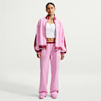 Chamarra deportiva para mujer Nike Studio Fleece Medium Weight