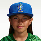 Gorra de futbol Nike para niños talla grande Brazil Pro