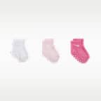 Nike Baby Swoosh Ankle Gripper Socks (3-Pairs)