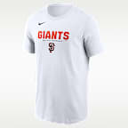Playera Nike de la MLB para hombre San Francisco Giants Bold Team Name