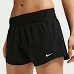 Short doublé à taille mi-basse 8 cm Dri-FIT Nike One pour femme