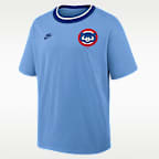 Playera Nike de la MLB para hombre Chicago Cubs Cooperstown Ringer