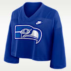 Seattle Seahawks Rewind Fashion Women's Nike Dri-FIT NFL Cropped Jersey