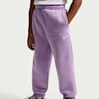 Pants holgados Studio Fleece para niños talla pequeña Nike Sportswear