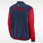 Boston Red Sox Authentic Collection Dugout Men's Nike MLB Full-Zip Bomber Jacket
