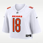 Caleb Williams Chicago Bears Women's Nike NFL Cropped Tundra Game Jersey
