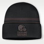 Gorro con dobladillo Nike de la NFL para hombre Cleveland Browns Primetime Utility
