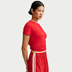 Playera de manga corta para mujer NikeSKIMS Performance Cotton Blend