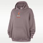 Sudadera con gorro sin cierre de French Terry oversized para mujer WNBA