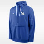 Chamarra universitaria Nike con gorro de medio cierre para hombre Kentucky Sideline Anorak