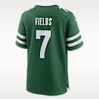 Jersey Nike de la NFL Game para hombre Justin Fields New York Jets