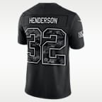Jersey Nike Dri-FIT de la NFL Limited para hombre Treveyon Henderson New England Patriots Salute to Service