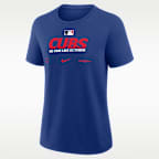Playera Nike de la MLB para mujer Chicago Cubs 2026 Postseason Authentic Collection