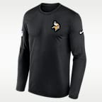 Minnesota Vikings Legend Small Logo Men's Nike Dri-FIT NFL Long-Sleeve T-Shirt