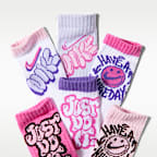 Nike Kids' Dri-FIT "Have a Nike Day" Graphic Crew Socks (6 Pairs)
