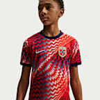 Norway Big Kids' Nike Dri-FIT Soccer Pre-Match Short-Sleeve Top