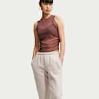 Nike Studio Fleece Medium Weight Pantalón de talle medio con bajos elásticos - Mujer