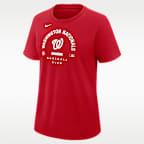 Playera Nike Dri-FIT de la MLB para mujer Washington Nationals Authentic Collection Early Work