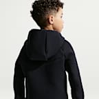 Sudadera con gorro de fútbol Nike de cierre completo para niño talla grande Chelsea FC Tech Fleece