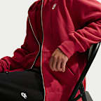 Sudadera con gorro de tejido Fleece y cierre completo para hombre Nike Club