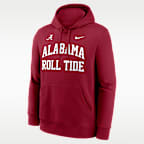 Sudadera con gorro sin cierre universitaria Nike para hombre Alabama Primetime Arched Club