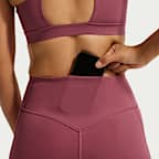 เลกกิ้งขายาวเอวสูงผู้หญิงแบบไม่มีตะเข็บด้านหน้า Nike Universa