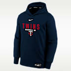 Sudadera con gorro Therma-FIT de la MLB para niños talla grande Minnesota Twins Authentic Collection