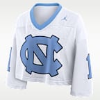 North Carolina Logo Women's Jordan Brand Dri-FIT College Cropped Jersey