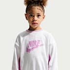 나이키 베이비 프렌치 테리 컬러블록 투피스 크루 세트