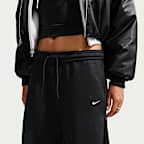 Nike Studio Fleece Medium Weight Women's Loose Pleated Snap Pants