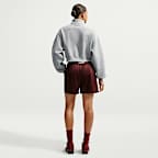 Haut court oversize à 1/4 de zip Nike Studio Fleece Medium Weight pour femme