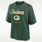 Green Bay Packers Essential Script Boxy Women's Nike NFL T-Shirt