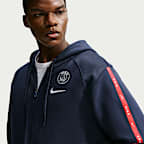 Paris Saint-Germain City Side Men's Nike Soccer Full-Zip Fleece Hoodie