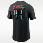Playera Nike de la MLB para hombre Elly De La Cruz Cincinnati Reds City Connect Fuse