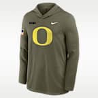 Oregon 2025 Military Appreciation Men's Nike Dri-FIT College Long-Sleeve Hooded Top