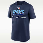 Playera Nike Dri-FIT de la MLB para hombre Tampa Bay Rays 2026 Postseason Authentic Collection Legend