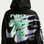 Nike Studio Fleece Medium Weight Women's Cropped Oversized Pullover Hoodie