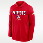 New England Patriots Pass Accuracy Men's Nike Dri-FIT NFL Long-Sleeve Hooded Top