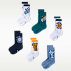 Nike Kids' Dri-FIT "Have a Nike Day" Graphic Crew Socks (6 Pairs)