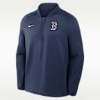 Boston Red Sox Authentic Collection Men's Nike Dri-FIT MLB 1/2-Zip Long-Sleeve Top