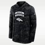 Denver Broncos Salute to Service Sideline Men's Nike Dri-FIT NFL Long-Sleeve Hooded Top