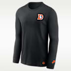 Denver Broncos Double Rewind Men's Nike Dri-FIT NFL Long-Sleeve T-Shirt