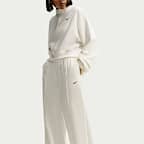 Nike Studio Fleece Plush Women's Mid-Rise Wide-Leg Pants