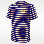 Playera universitaria Nike para hombre LSU Athletic Prep Legacy Summit Stripe