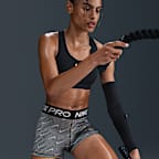 Nike Pro Women's Mid-Rise 3" Printed Biker Shorts