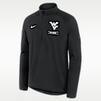 West Virginia 2026 Military Appreciation Stride Men's Nike Dri-FIT College 1/2-Zip Long-Sleeve Top